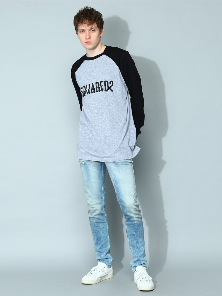 DSQUARED2 ディースクエアード 長袖Tシャツ S74GD1107 S22146 D2 MALE ...