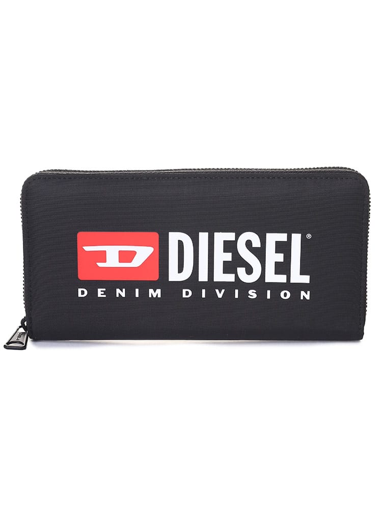 DIESEL (ディーゼル) ロゴプリント ラウンドジップ 長財布 メンズ ブランド DSX09540P5480