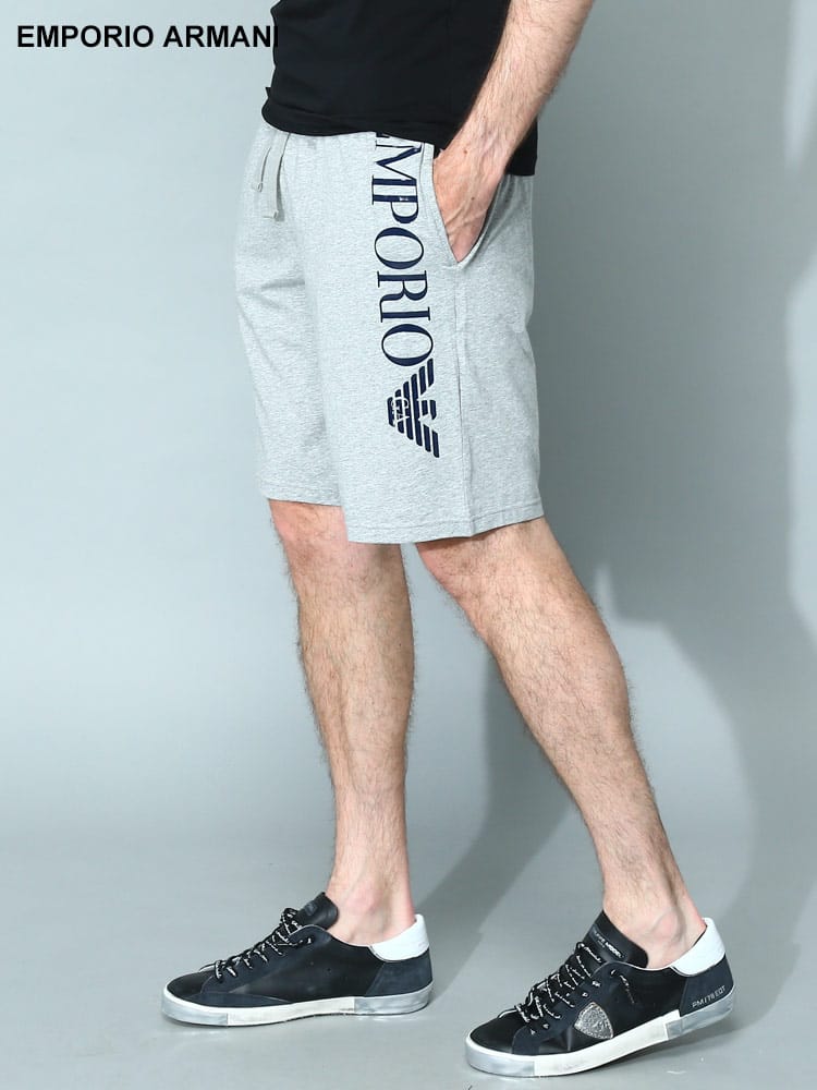 EMPORIO ARMANI (エンポリオアルマーニ) サイドロゴ ショートパンツ EAU1110043R755 メンズ ブランド