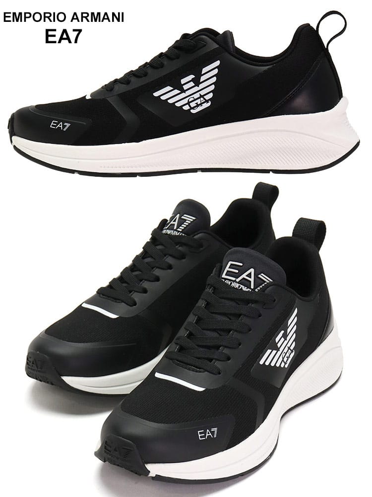 EMPORIO ARMANI EA7 (エンポリオ アルマーニ) ロゴ ローカットスニーカー EAX8X126XK304 メンズ ブランド