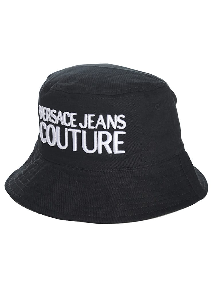 VERSACE JEANS COUTURE (ヴェルサーチェ ジーンズ クチュール) ロゴ刺繍 コットン バケットハット VCL74HAZK05 レディース ブランド