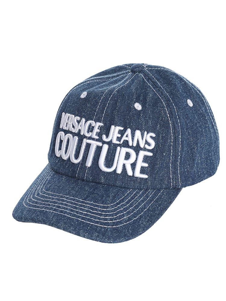 VERSACE JEANS COUTURE (ヴェルサーチェ ジーンズ クチュール) ロゴ刺繍 デニム キャップ VCL74HAZK25 レディース ブランド