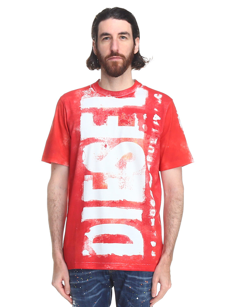 オンラインストア限定】 DIESEL (ディーゼル) ロゴ クルーネック 半袖 Tシャツ T-Just-G12 DSA【サカゼン公式通販】