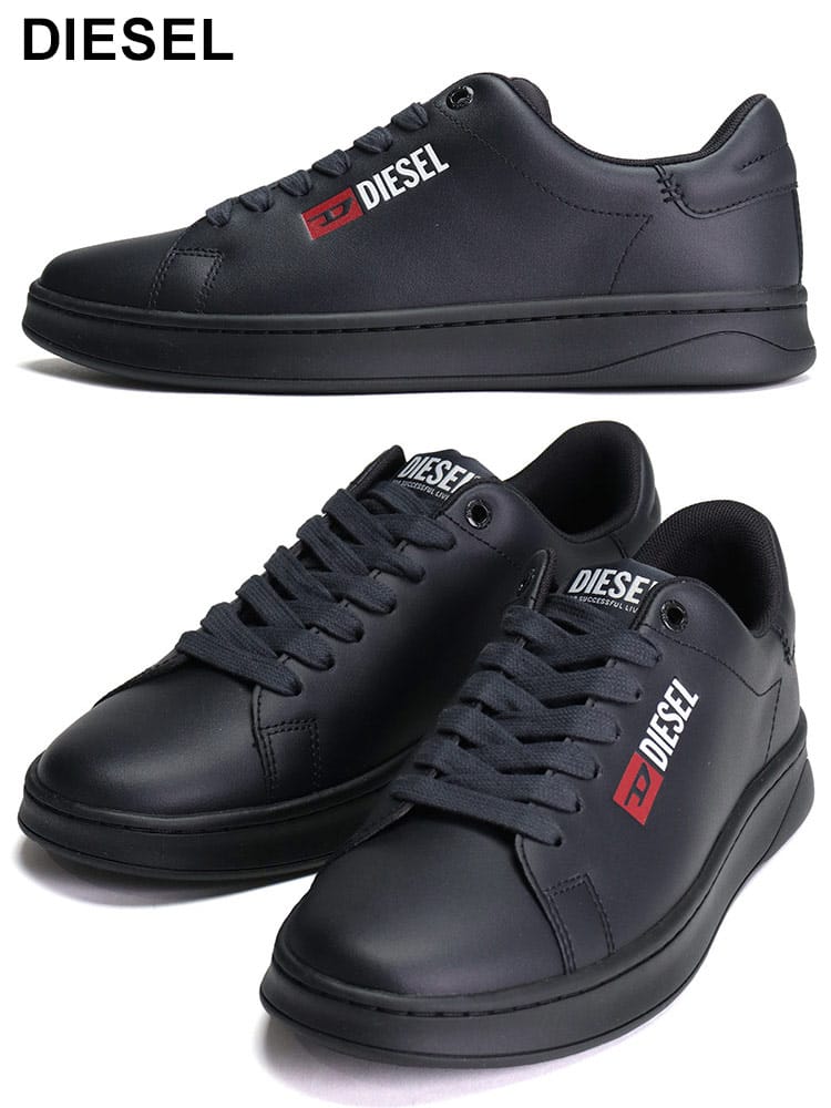 DIESEL (ディーゼル) ロゴ レザー ローカットスニーカー S-Athene Low DSY03215P5591 ブランド メンズ 男性 シューズ