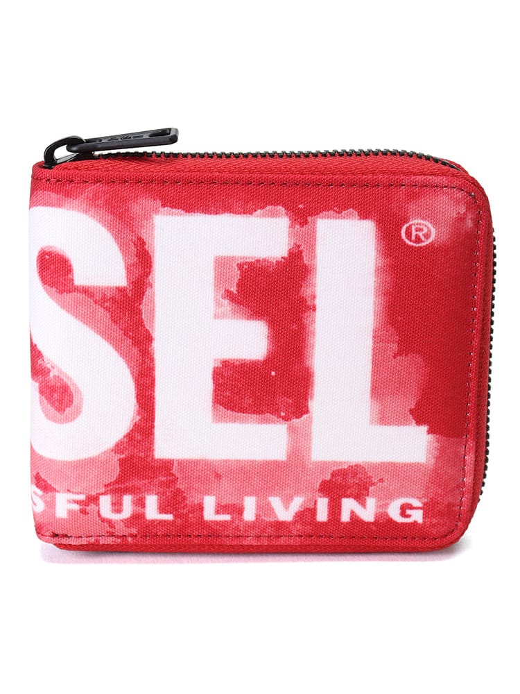DIESEL (ディーゼル) ロゴプリント ジップ 2つ折り財布 RAVE DSX09528P5586 ブランド メンズ 男性 財布
