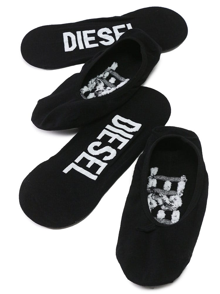 DIESEL (ディーゼル) バックロゴ カバーソックス 2足セット Skm-Hidepat DS00S0MG0LDAZ ブランド メンズ 男性 ソックス