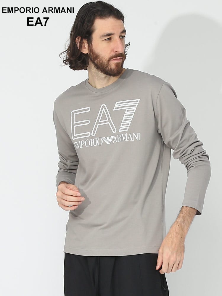 EMPORIO ARMANI EA7 (エンポリオ アルマーニ) フロントロゴ クルーネック 長袖 Tシャツ EA76RPT04PJFFZ ブランド メンズ 男性 トップス