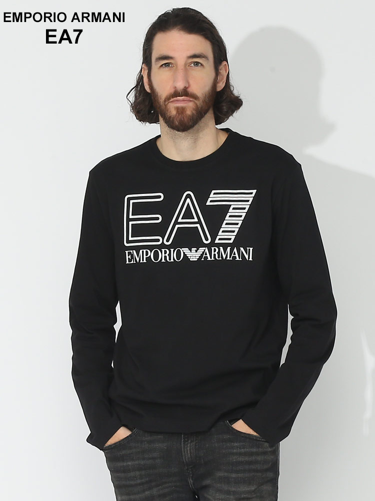 EMPORIO ARMANI EA7 (エンポリオ アルマーニ) フロントロゴ クルーネック 長袖 Tシャツ EA76RPT04PJFFZ ブランド メンズ 男性 トップス
