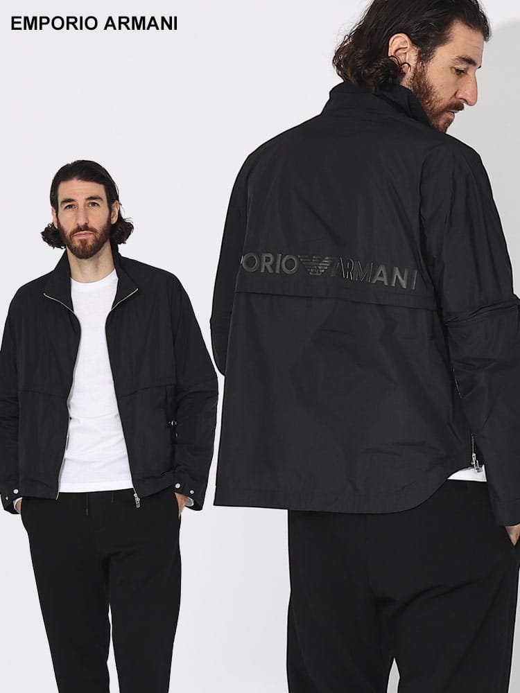 EMPORIO ARMANI (エンポリオアルマーニ) 袖着脱 フルジップ スタンド ジャケット EA6R1BZ01NAVZ ブランド メンズ 男性 アウター