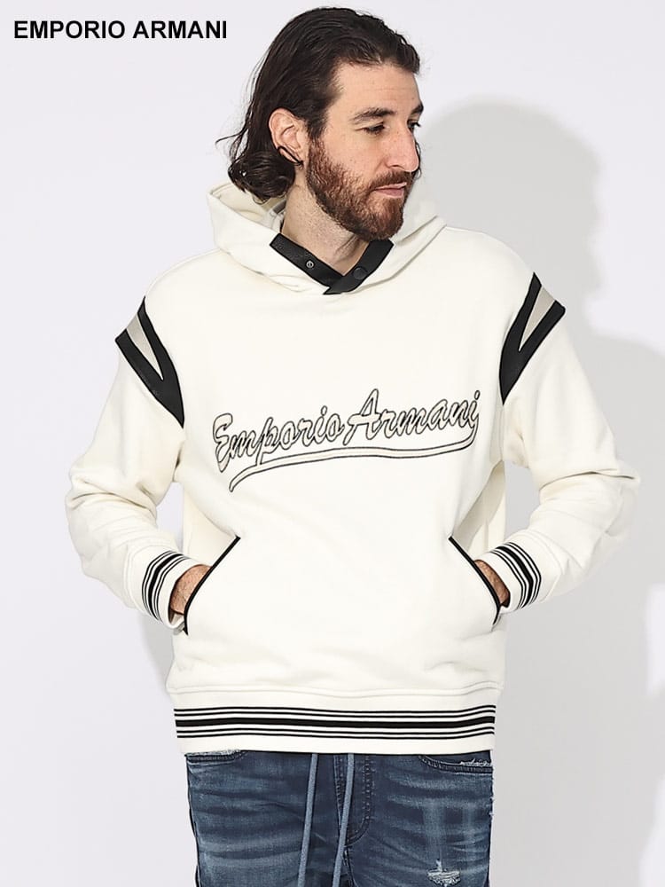 EMPORIO ARMANI (エンポリオアルマーニ) プレッピーフォントロゴ プル 