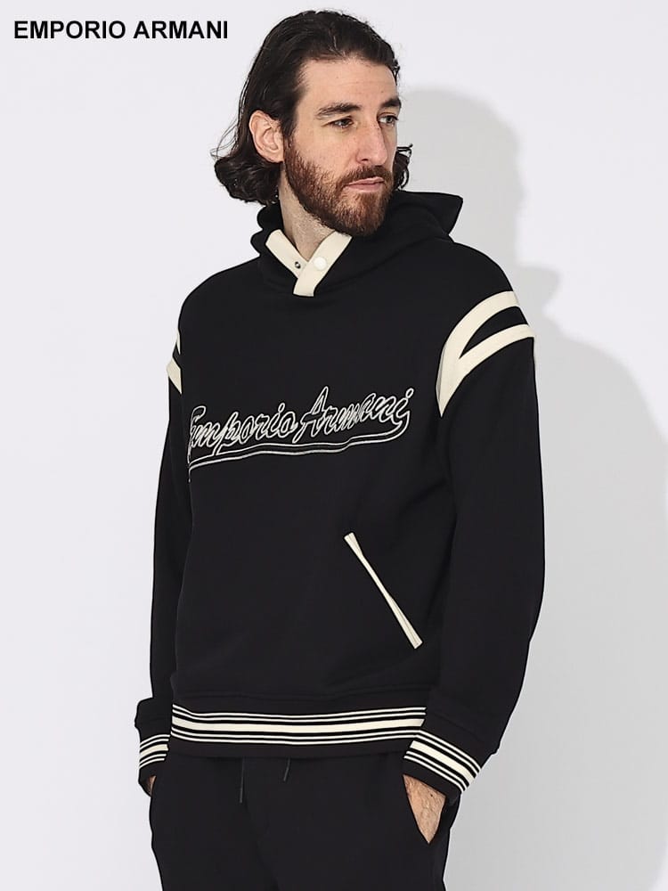 EMPORIO ARMANI (エンポリオアルマーニ) プレッピーフォントロゴ プル 