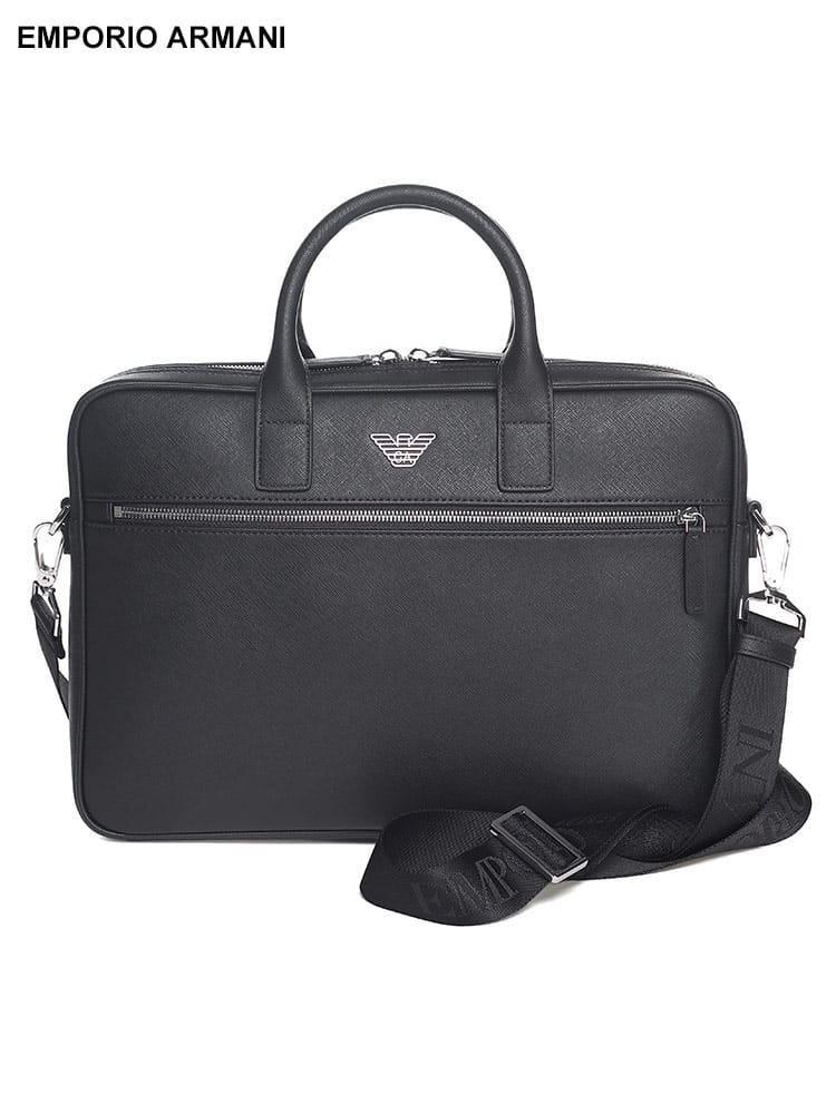 EMPORIO ARMANI (エンポリオアルマーニ) イーグルロゴ ブリーフバッグ EAY4P119Y138E ブランド メンズ 男性 バッグ 鞄