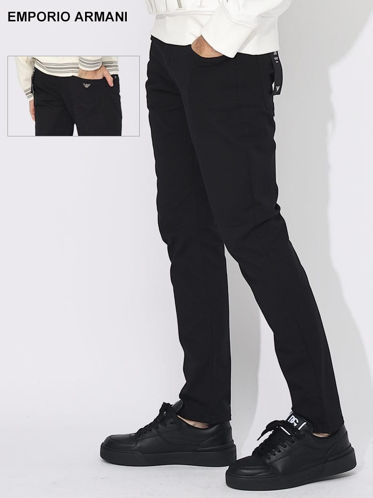 EMPORIO ARMANI (エンポリオアルマーニ) コットン ジップフライ パンツ EA8N1J061GN0Z ブランド メンズ 男性 ボトムス