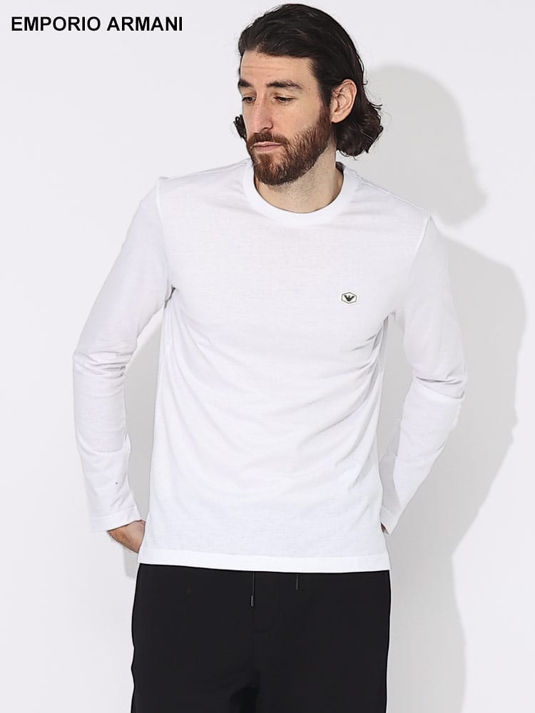 EMPORIO ARMANI (エンポリオアルマーニ) ワンポイントロゴ クルー 