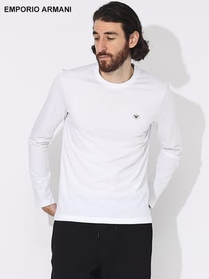 EMPORIO ARMANI (エンポリオアルマーニ) ワンポイント クルーネック 