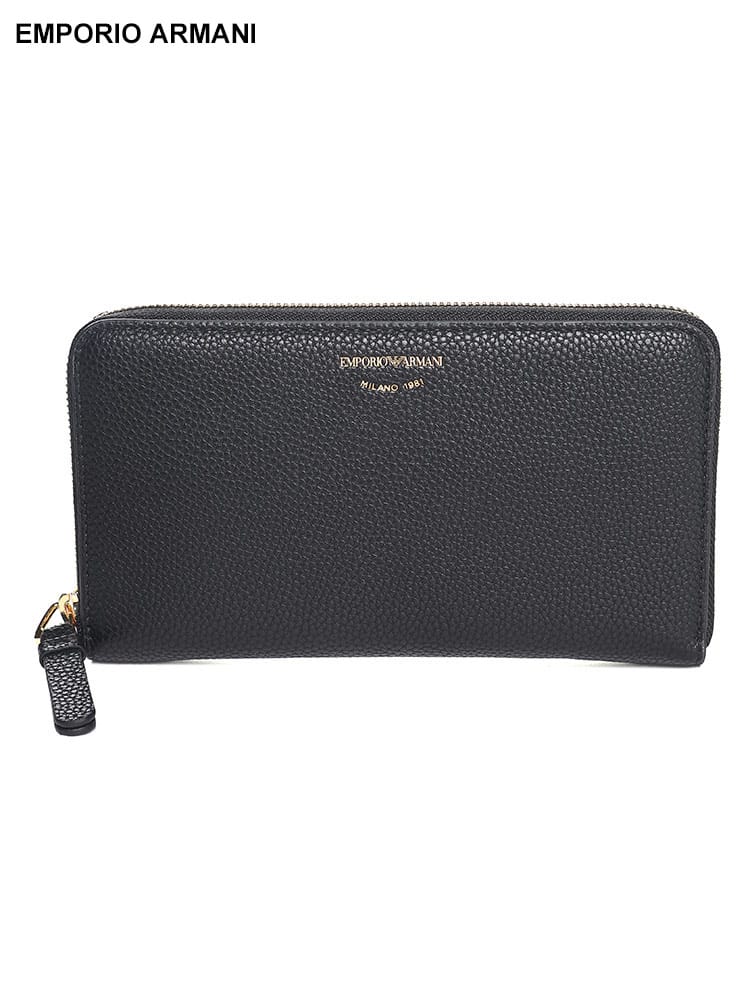 EMPORIO ARMANI (エンポリオアルマーニ) ディアプリント ラウンドジップ 長財布 EALY3H168YVZ7B ブランド レディース 財布