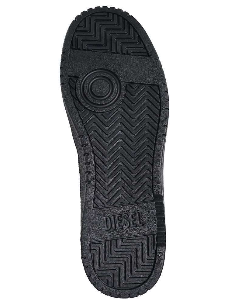 DIESEL (ディーゼル) カウレザー プルストラップ付 ローカット 