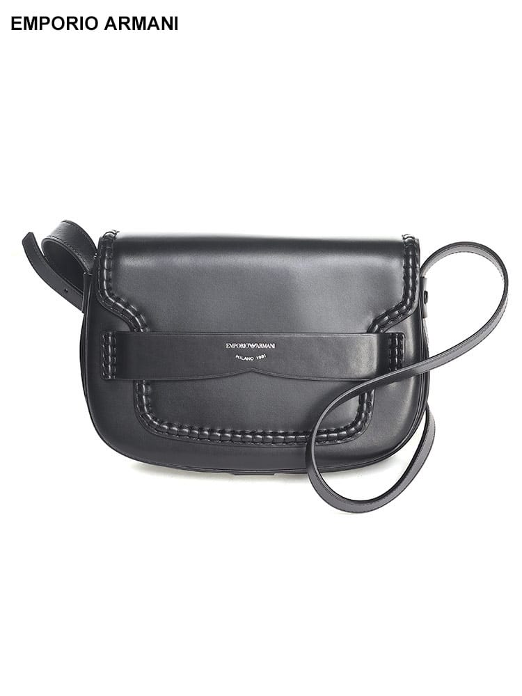 EMPORIO ARMANI (エンポリオアルマーニ) フラップ＆ロゴガセット ミディアム ショルダーバッグ EALY3B206YVY4X ブランド レディース バッグ 鞄