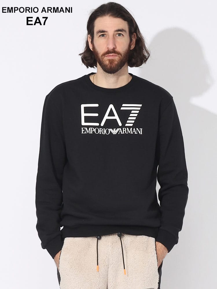 EMPORIO ARMANI EA7 (エンポリオ アルマーニ) 裏起毛 ロゴプリント 