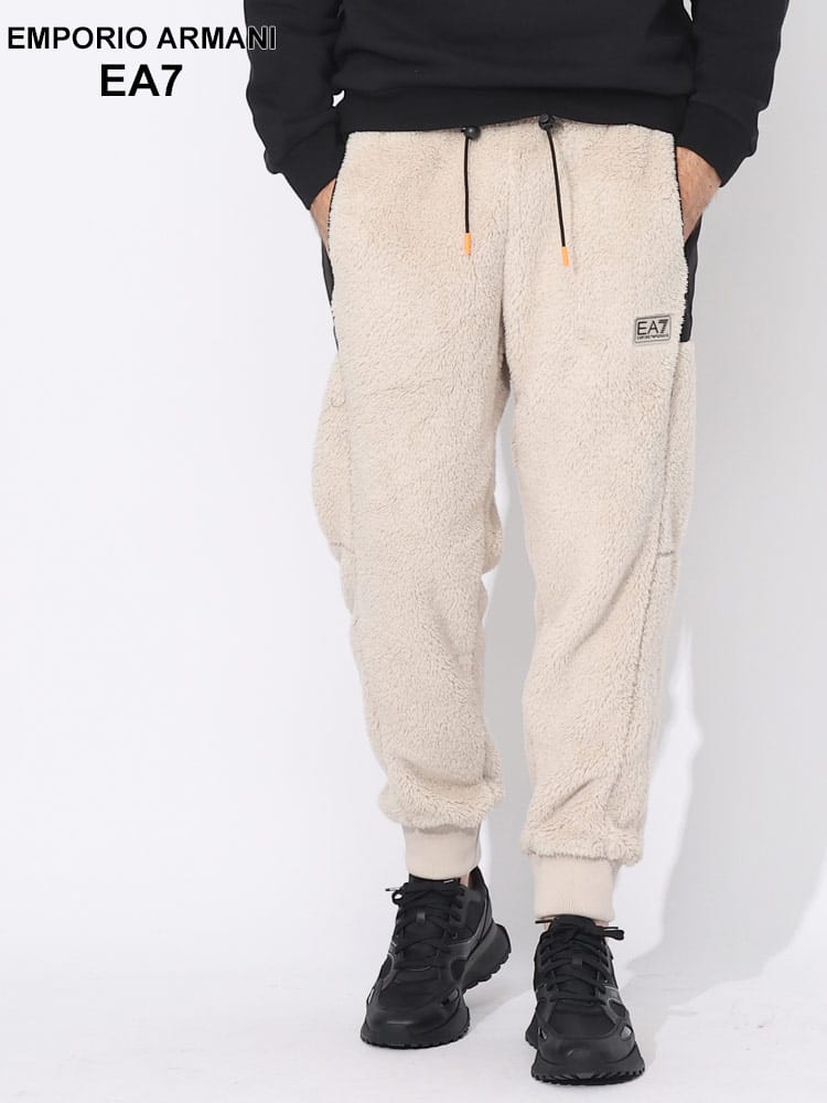 EMPORIO ARMANI EA7 (エンポリオ アルマーニ) 切り替え ロゴ ボアパンツ EA76RPP82PJSFZ ブランド メンズ 男性 ボトムス