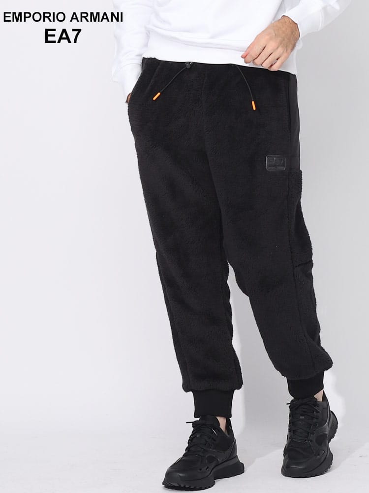 EMPORIO ARMANI EA7 (エンポリオ アルマーニ) 切り替え ロゴ ボアパンツ EA76RPP82PJSFZ ブランド メンズ 男性 ボトムス