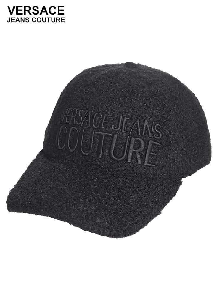 VERSACE JEANS COUTURE (ヴェルサーチェ ジーンズ クチュール) ロゴ刺繍 ボアキャップ VC75GAZK24ZS801 ブランド メンズ 男性 帽子