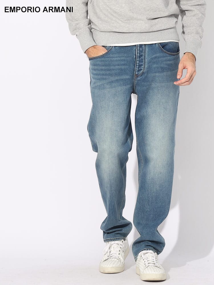 EMPORIO ARMANI (エンポリオアルマーニ) ボタンフライ ジーンズ LOOSEFIT EA6R1J721DRJZ ブランド メンズ 男性 ボトムス