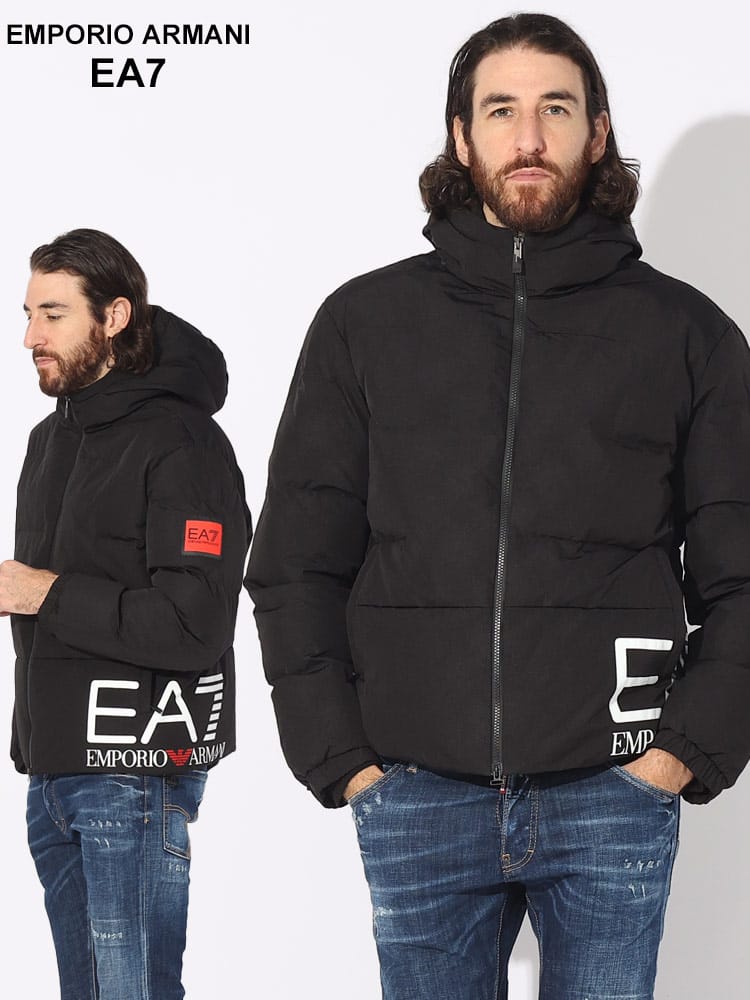 EMPORIO ARMANI EA7 (エンポリオアルマーニ) ロゴ フルジップ 中綿 ジャケット EA76RPB32PNEFZ ブランド メンズ 男性 アウター