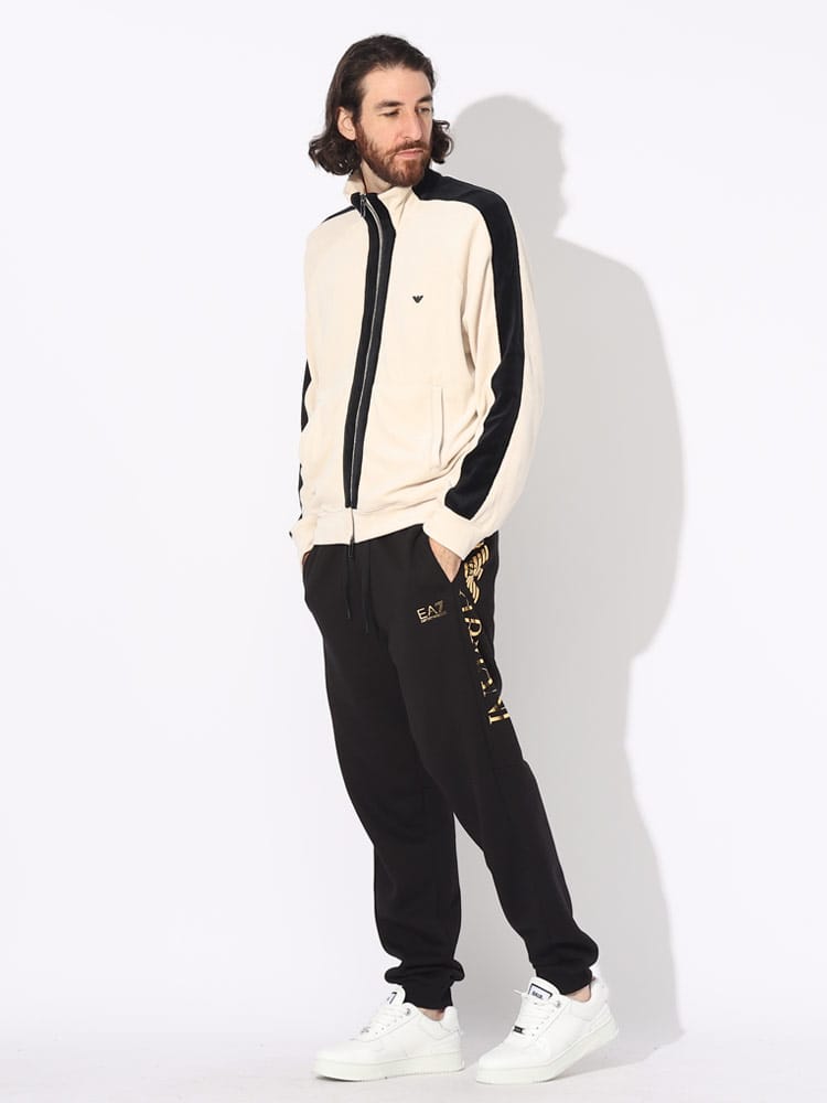 EMPORIO ARMANI (エンポリオアルマーニ) サイドライン ベロア 
