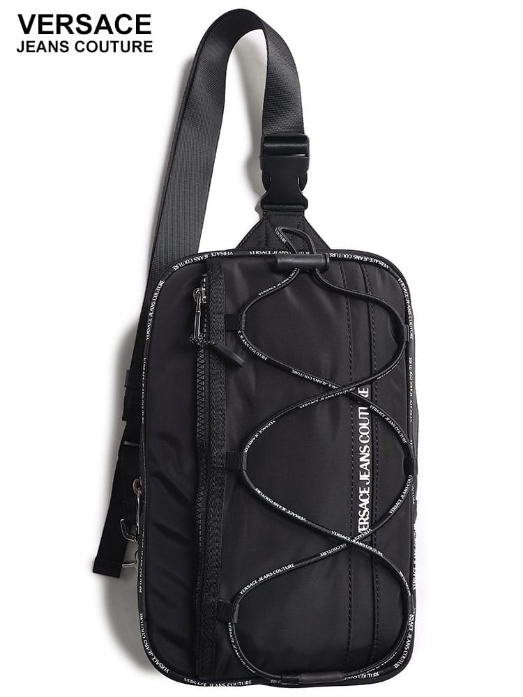 VERSACE JEANS COUTURE (ヴェルサーチェ ジーンズ クチュール) ナイロン ロゴ ボディバッグ VC75YA4B55ZS929 ブランド メンズ 男性 バッグ 鞄