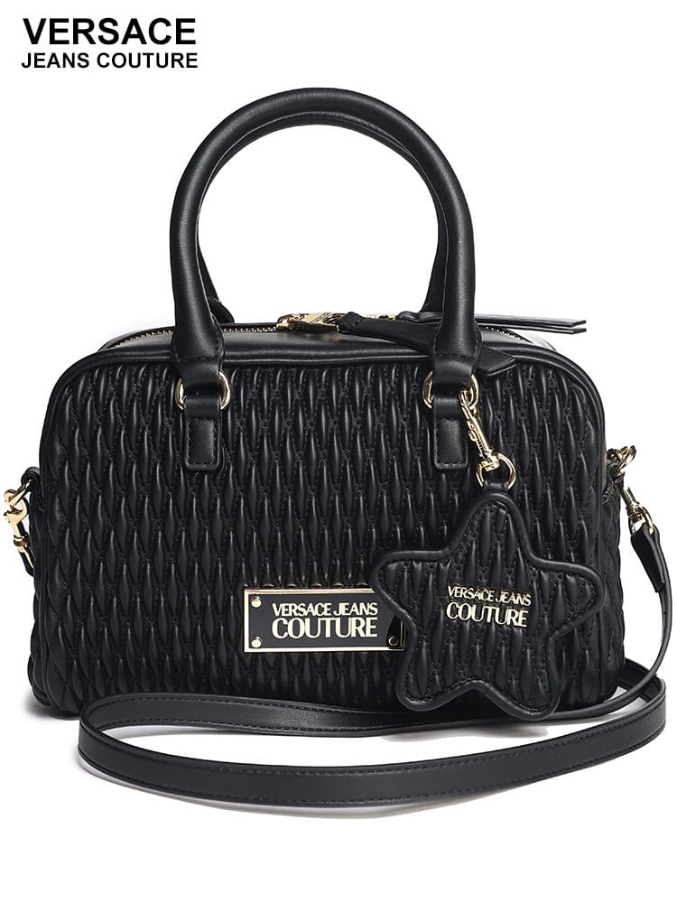 VERSACE JEANS COUTURE (ヴェルサーチェ ジーンズ クチュール) 2WAY スターストラップ キルティング ハンドバッグ VCL75VA4BO6 ブランド レディース バッグ 鞄