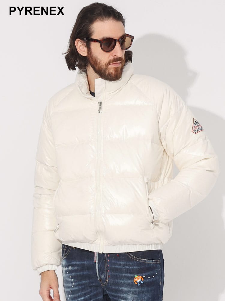 PYRENEX (ピレネックス) 袖ロゴ フルジップ ダウンジャケット VINTAGE MYTHIC 2 PNHUU016 ブランド メンズ 男性 アウター
