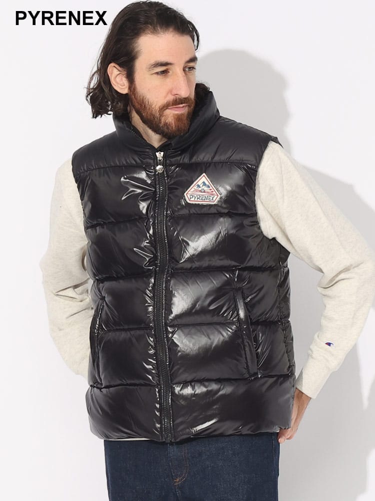PYRENEX (ピレネックス) 胸ロゴ フルジップ ダウンベスト JOHN 2 PNHUU015 ブランド メンズ 男性 アウター