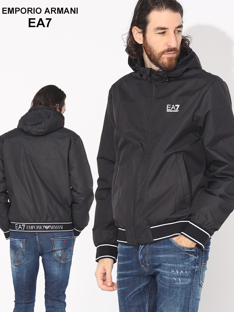 EMPORIO ARMANI EA7 (エンポリオ アルマーニ) 裏フリース フルジップ パーカー EA76RPB08PN27Z ブランド メンズ 男性 アウター