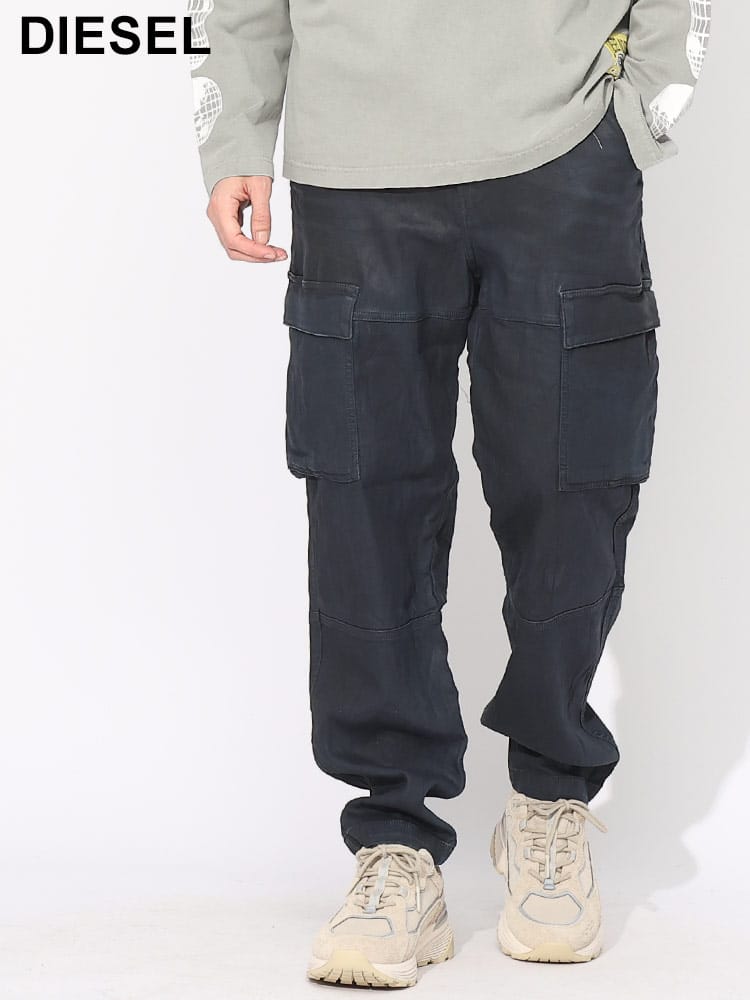 DIESEL (ディーゼル) ウエストコード デニム カーゴパンツ Joggjeans 