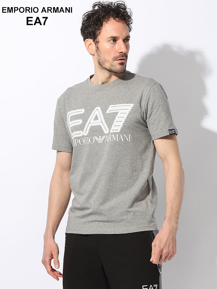 EMPORIO ARMANI EA7 (エンポリオ アルマーニ) ロゴプリント クルーネック 半袖 Tシャツ EA73D【サカゼン公式通販】