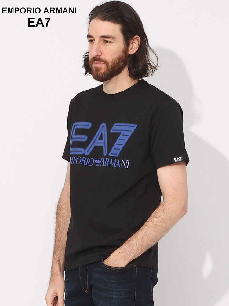 EMPORIO ARMANI EA7 (エンポリオ アルマーニ) ロゴプリント クルーネック 半袖 Tシャツ EA73DPT37PJMUZ ブランド メンズ 男性 トップス
