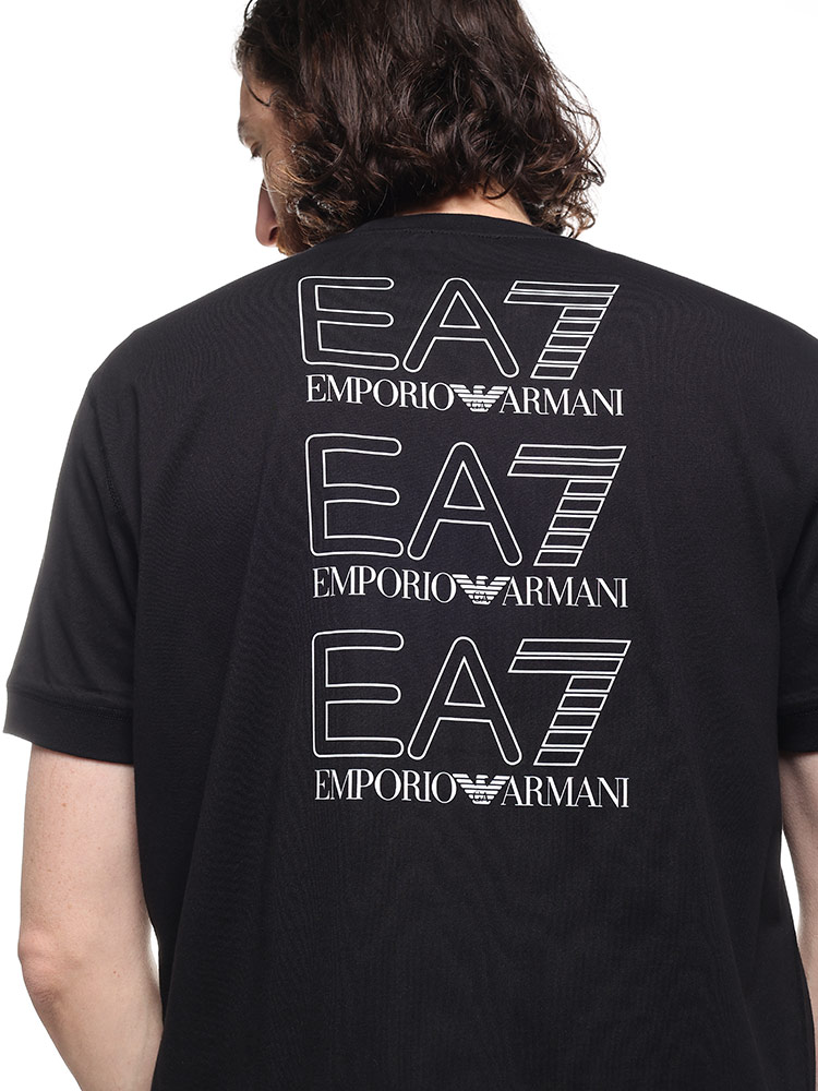 EMPORIO ARMANI EA7 (エンポリオ アルマーニ) バックプリント クルー 