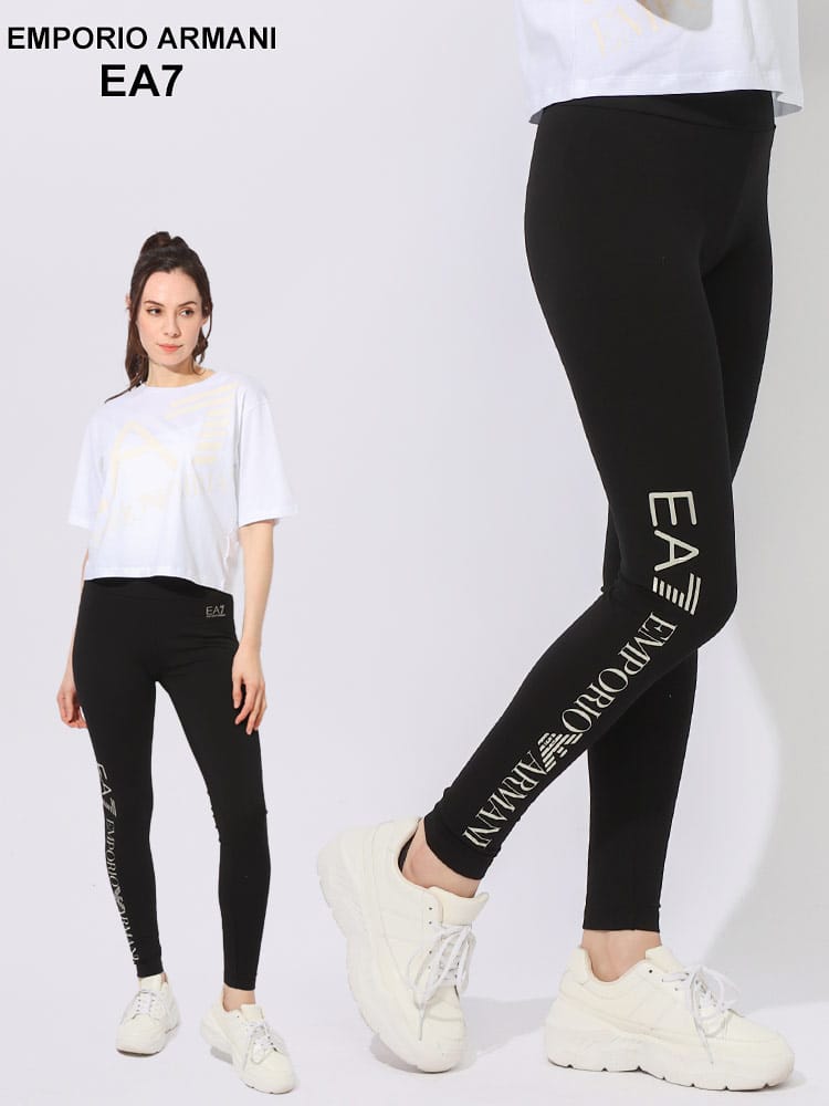 【オンラインストア限定】 EMPORIO ARMANI EA7 (エンポリオ アルマーニ) サイドロゴ レギンス EA7L3DTP53TJ01Z ブランド レディース ボトムス