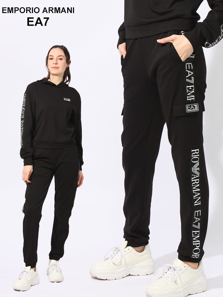 EMPORIO ARMANI EA7 (エンポリオ アルマーニ) サイドロゴ カーゴパンツ EA7L3DTP64TJKWZ ブランド レディース ボトムス