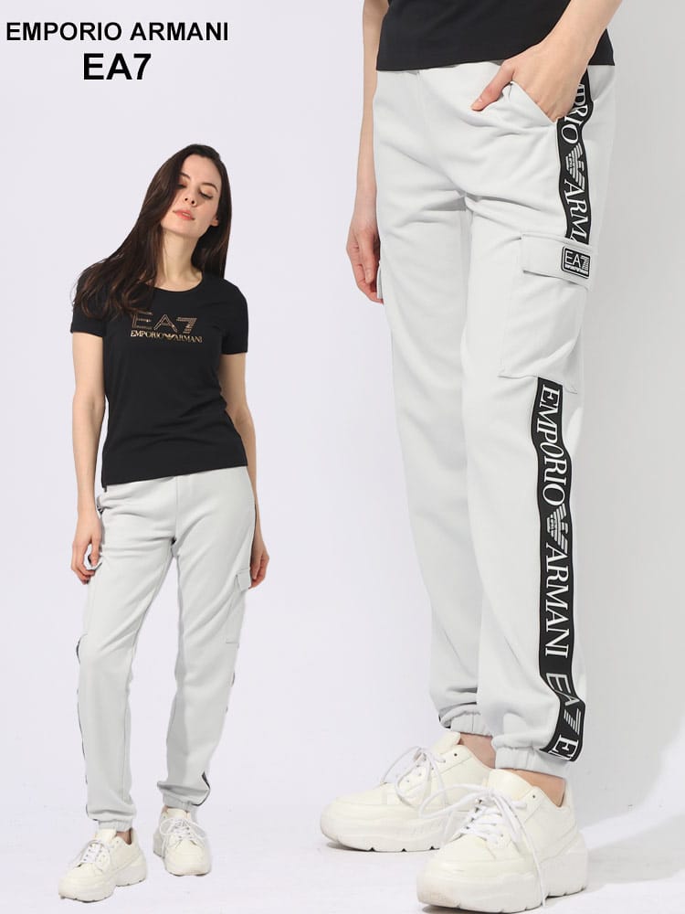 EMPORIO ARMANI EA7 (エンポリオ アルマーニ) サイドロゴ カーゴパンツ 