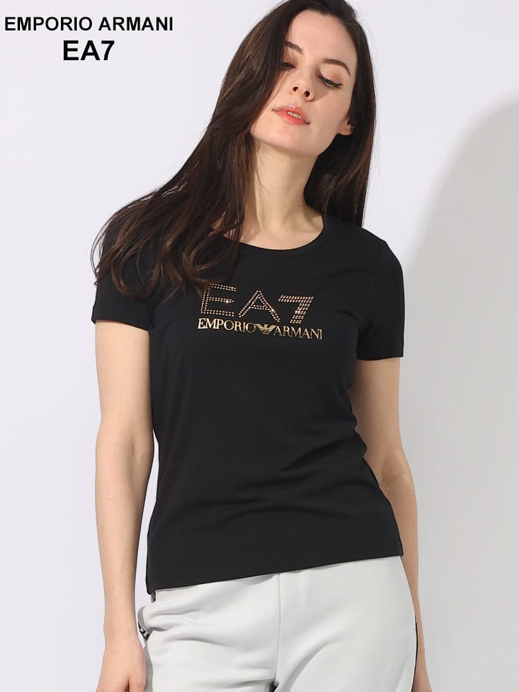EMPORIO ARMANI EA7 (エンポリオ アルマーニ) ラインストーンロゴ 