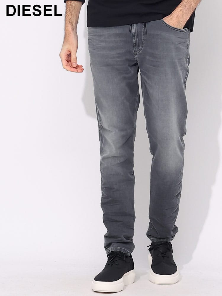 DIESEL (ディーゼル) ジップフライ ウエストコード ジーンズ D-STRUKT Joggjeans DSA11881068HS ブランド メンズ 男性 ボトムス