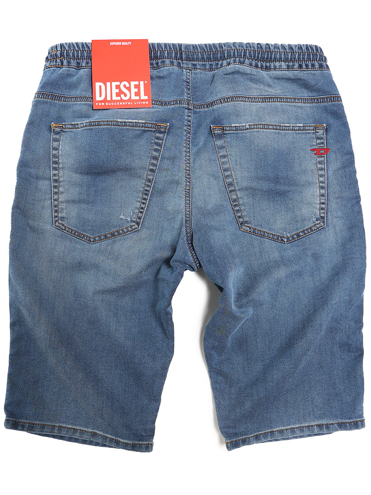 DIESEL (ディーゼル) ウエストコード デニム ショートパンツ D-KROOLEY Joggjeans DSA12【サカゼン公式通販】