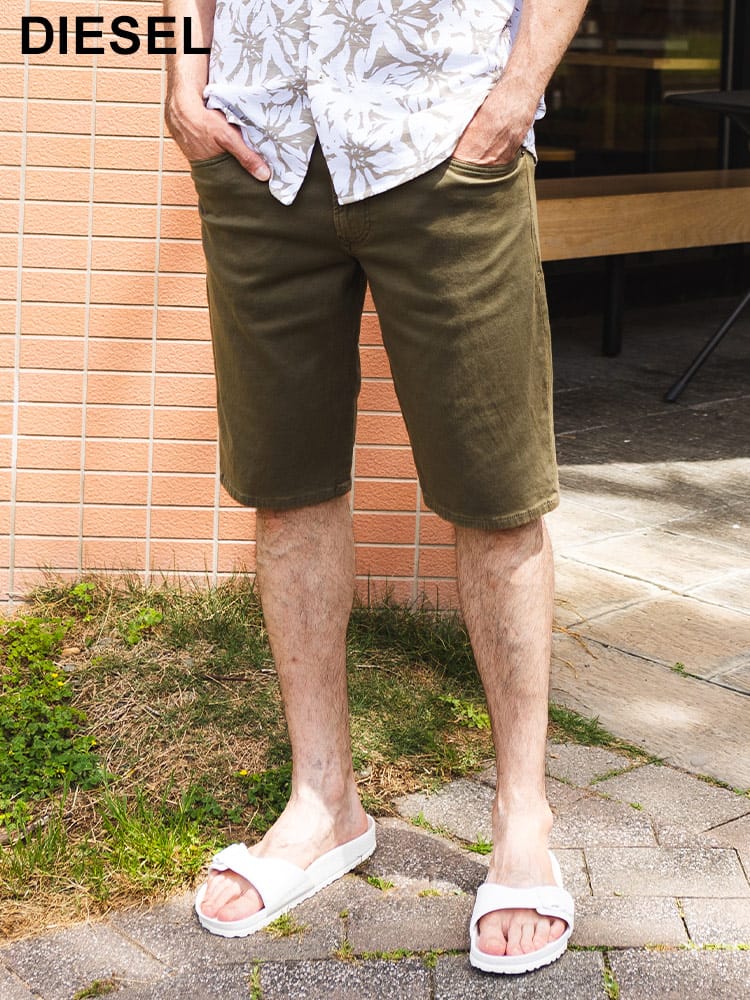 DIESEL (ディーゼル) ウエストコード ショートパンツ D-KROOLEY Joggjeans DSA12717068DY ブランド メンズ 男性 ボトムス