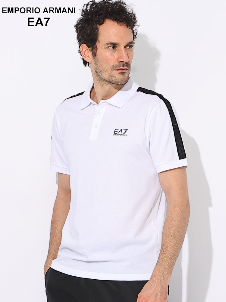 EMPORIO ARMANI EA7 (エンポリオ アルマーニ) ロゴライン 半袖 ポロシャツ EA73DPF23PJ0【サカゼン公式通販】