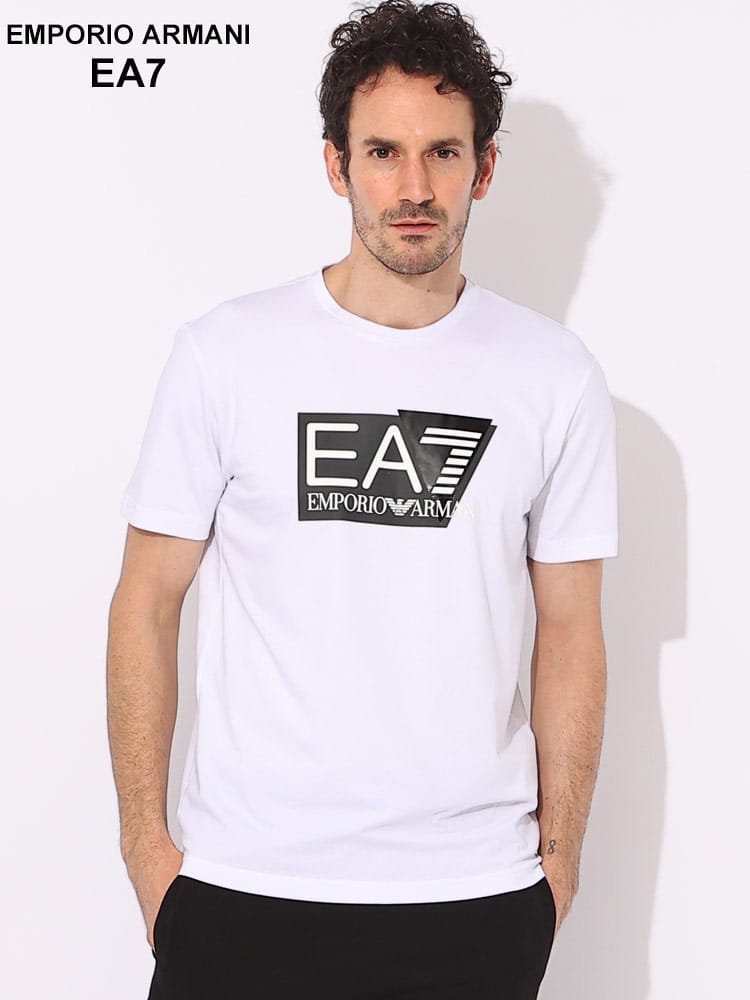 EMPORIO ARMANI EA7 (エンポリオ アルマーニ) ロゴプリント クルーネック 半袖 Tシャツ EA73DPT62PJ03Z ブランド メンズ 男性 トップス