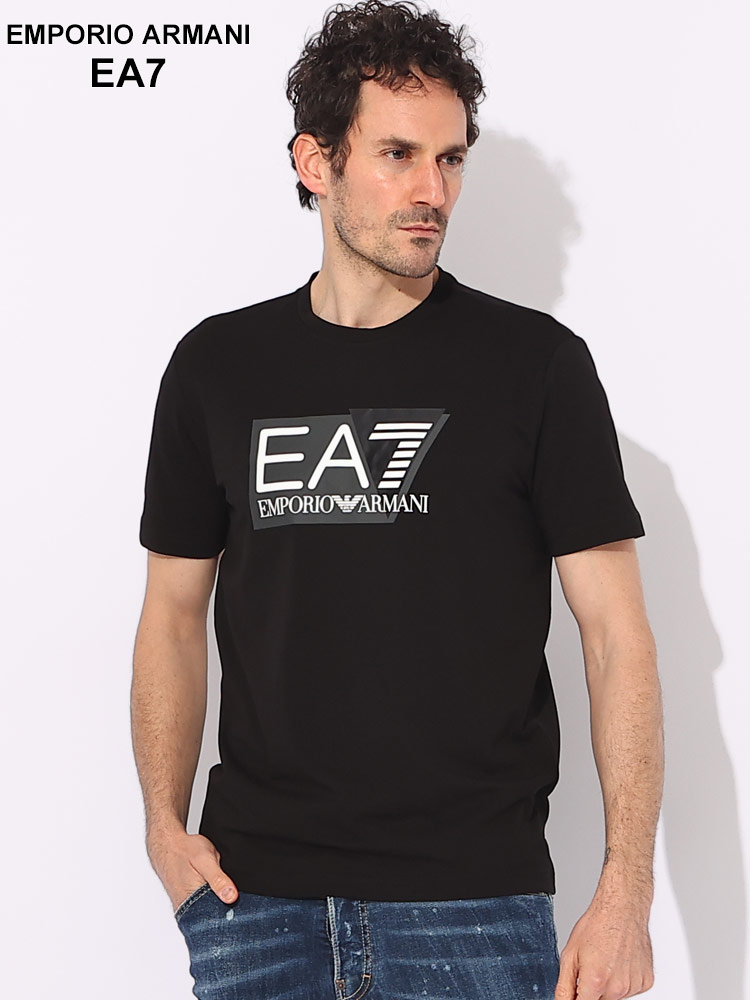 EMPORIO ARMANI EA7 (エンポリオ アルマーニ) ロゴプリント クルーネック 半袖 Tシャツ EA73DPT62PJ03Z ブランド メンズ 男性 トップス