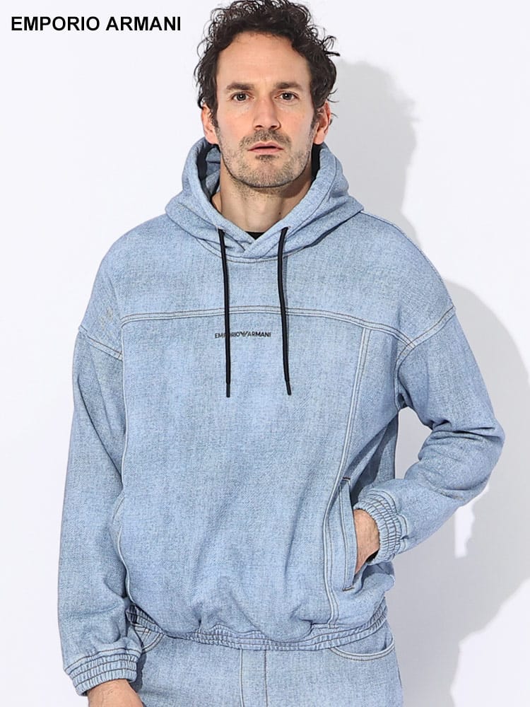 ✨極美品・廃番希少✨ARMANI JEANS イタリア製 パーカー XXL ① 