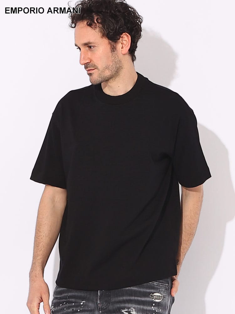 EMPORIO ARMANI (エンポリオアルマーニ) エンボスロゴ クルーネック 半袖 Tシャツ EA3D1T941JWZZ ブランド メンズ 男性 トップス